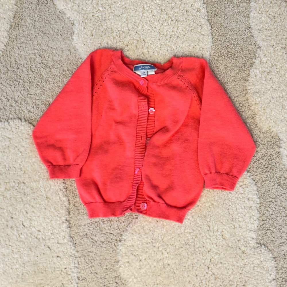 Jacadi Baby Cardigan - Size 6M
